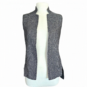 Elie Tahari Marino Wool Raw Finish Vest Size XS